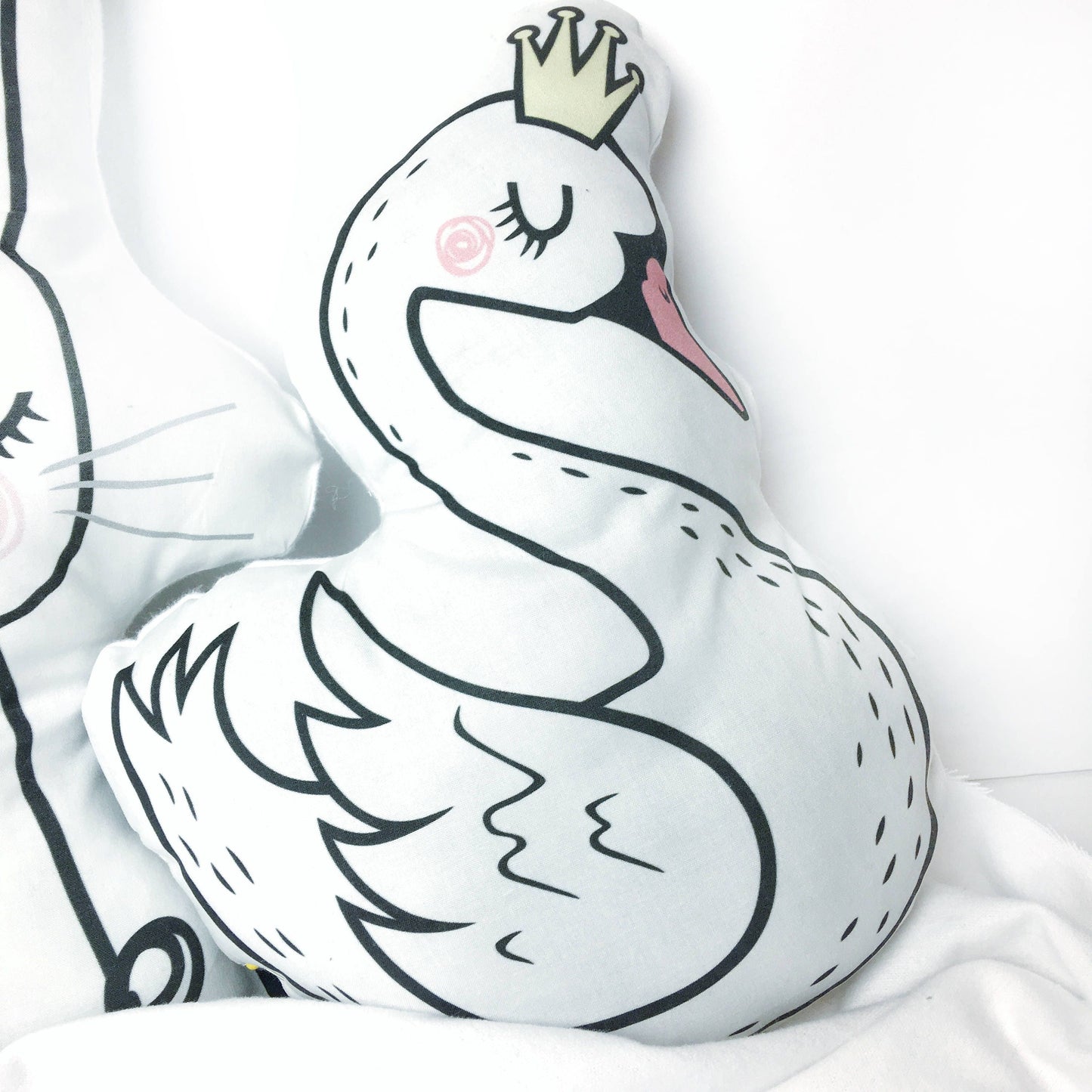 Beautiful Swan - Plush Pillow