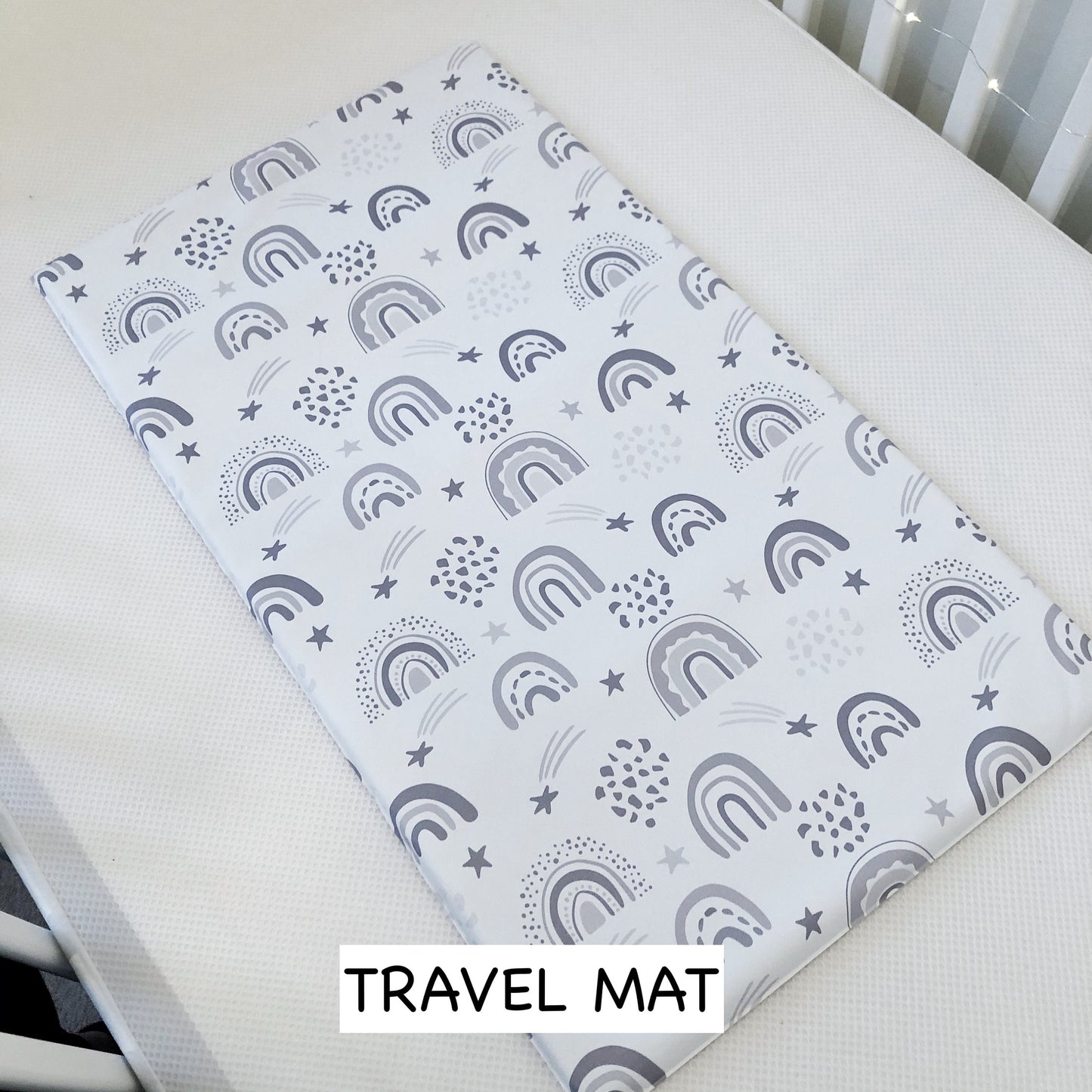 Grey Rainbow - Baby Changing Mat