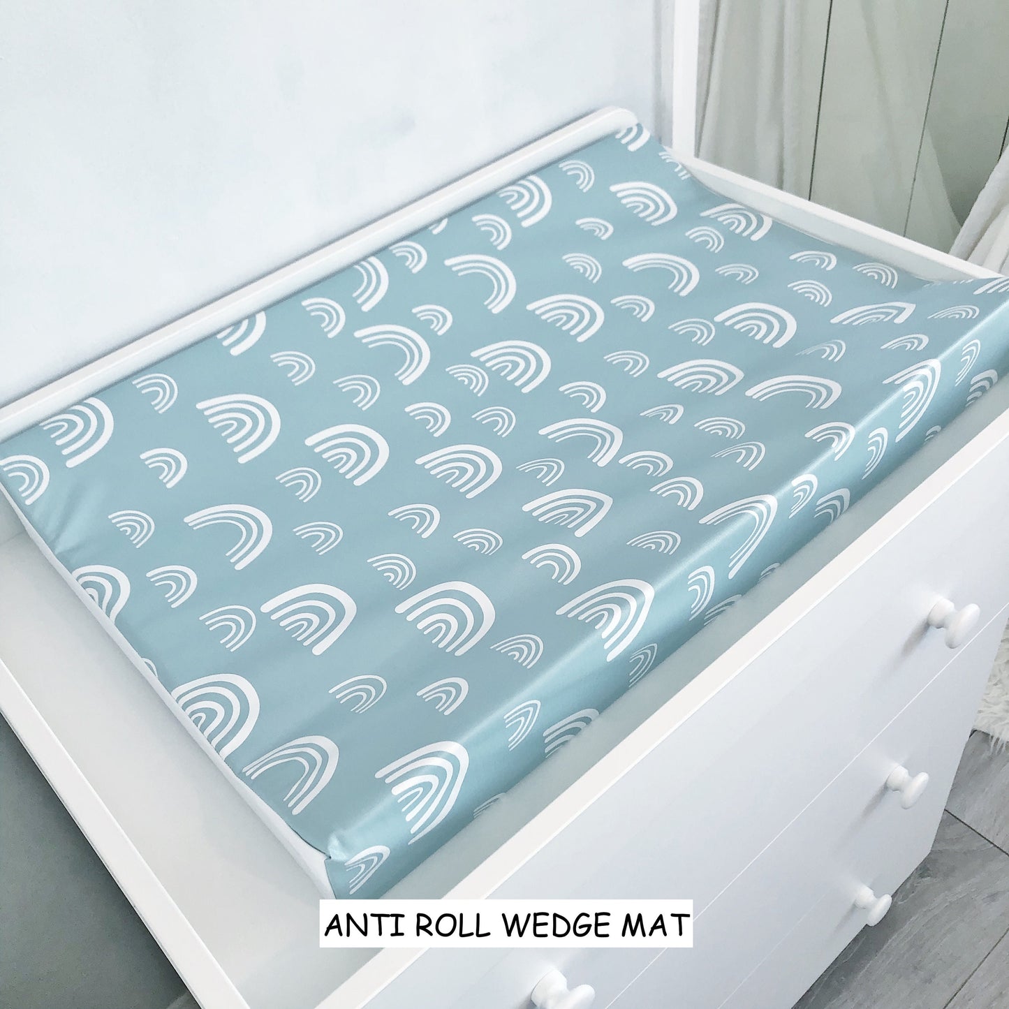 Blue Rainbows - Baby Changing Mat
