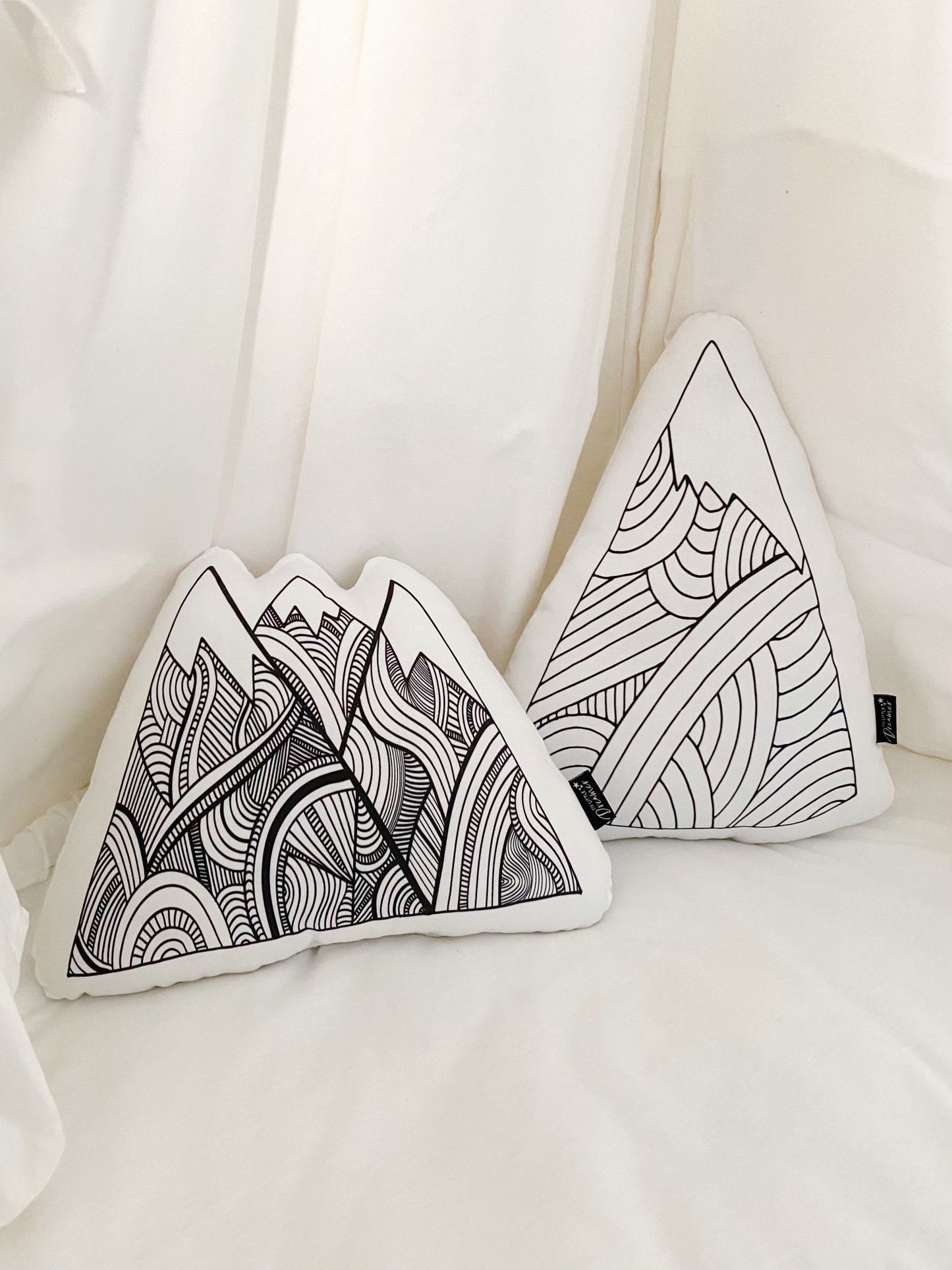 Doodle Mountain - Plush Pillow