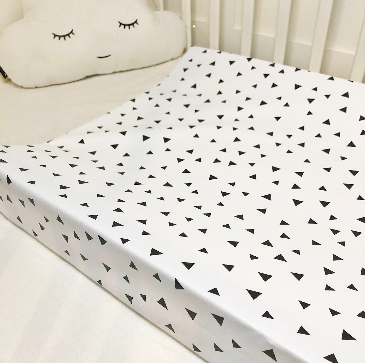 Basics - Black Triangles - Baby Changing Mat