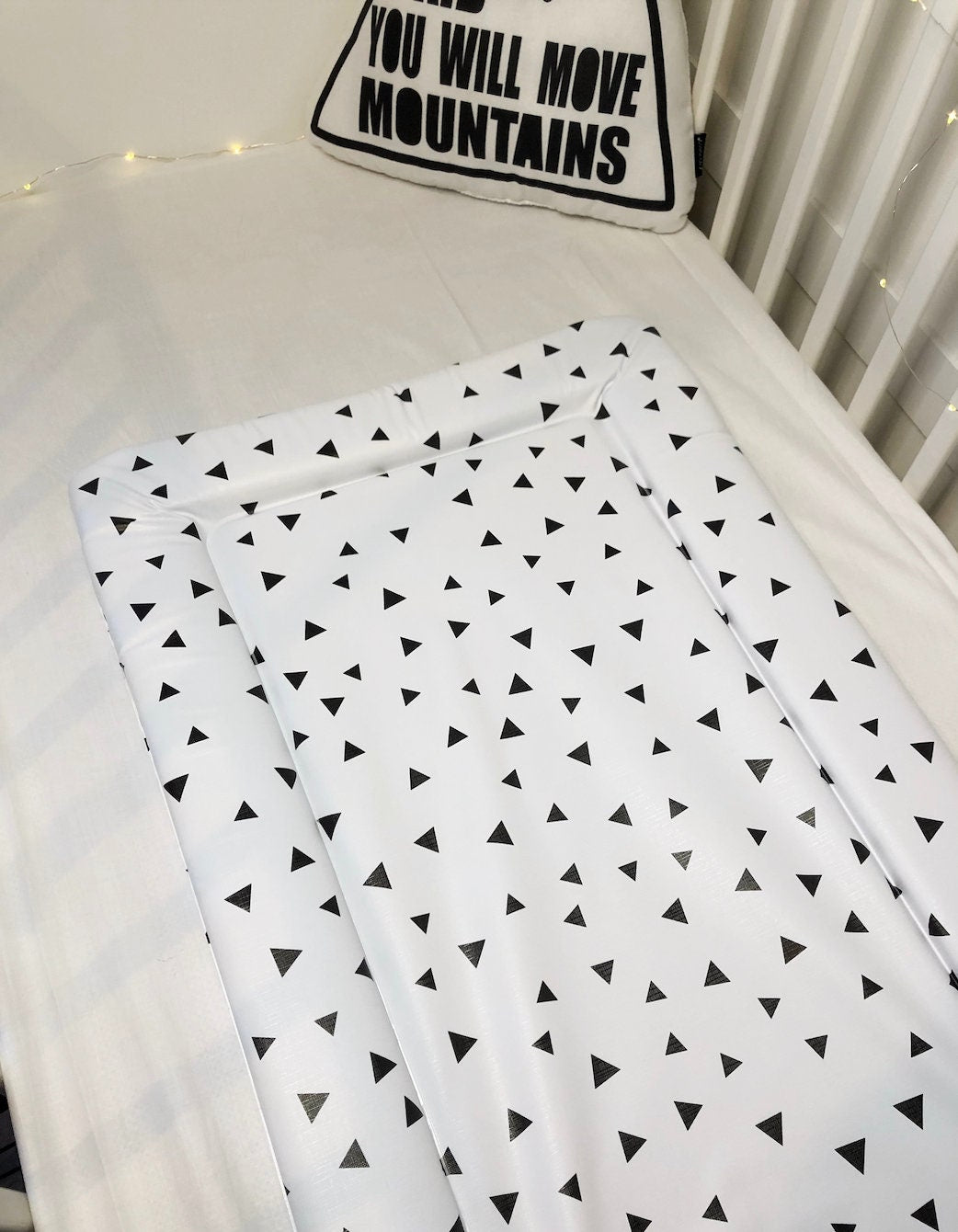 Basics - Black Triangles - Baby Changing Mat