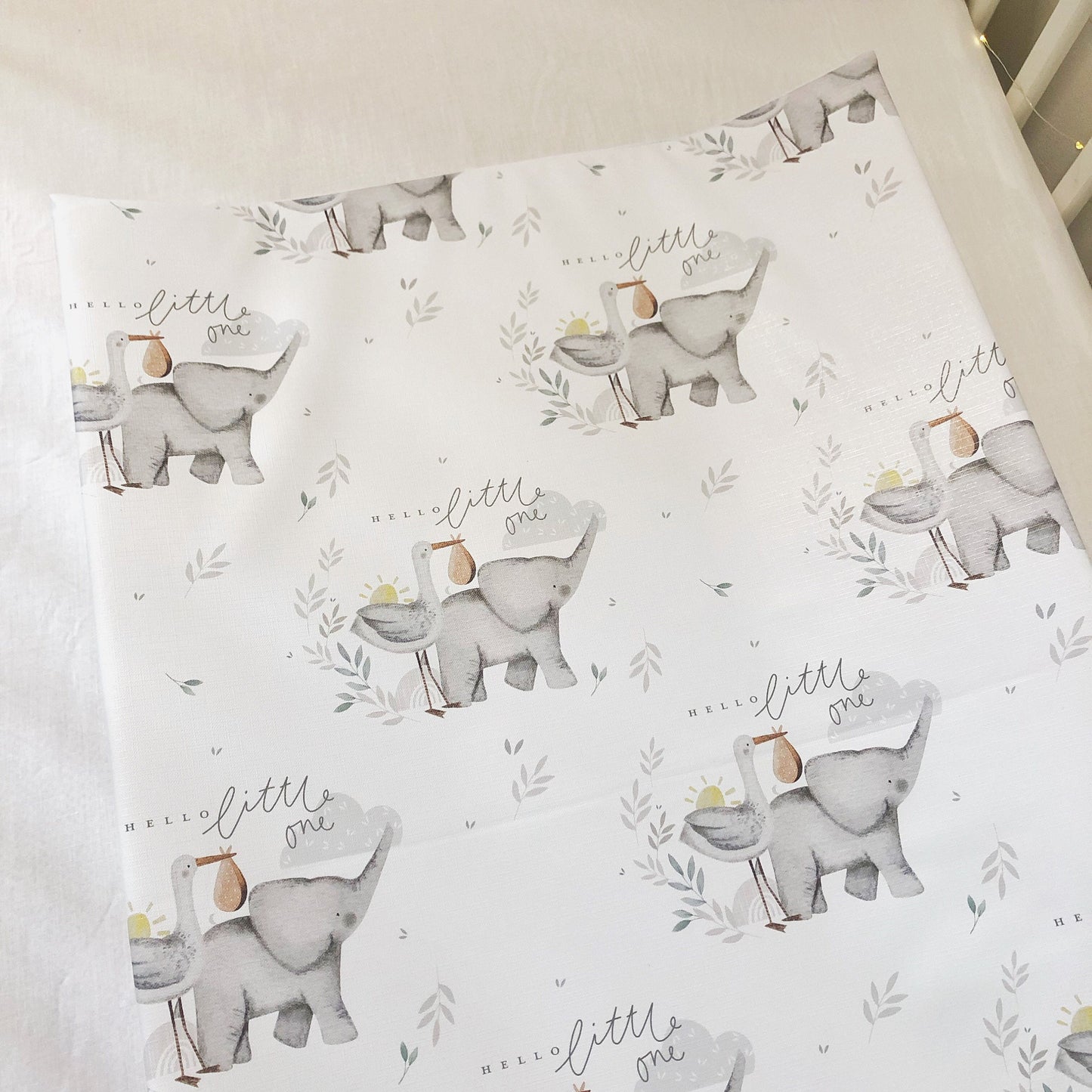 Elephants 'Hello Little One' - Baby Changing Mat
