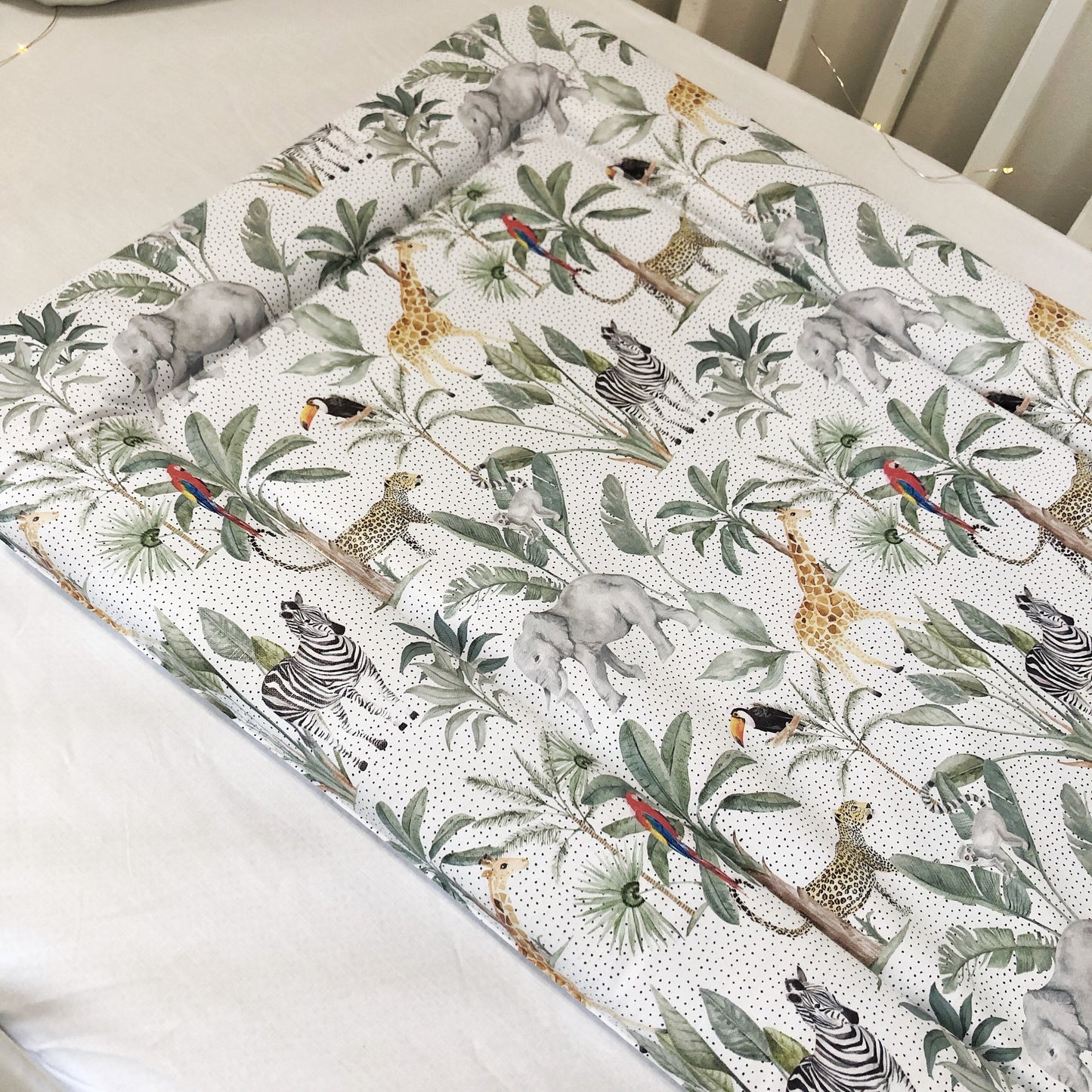 Baby Changing Mat - Safari Jungle Spots, Nappy Changing Mat, Waterproof Mat, Baby Gift, Wedge Changing Mat, Safari Animal Nursery Decor