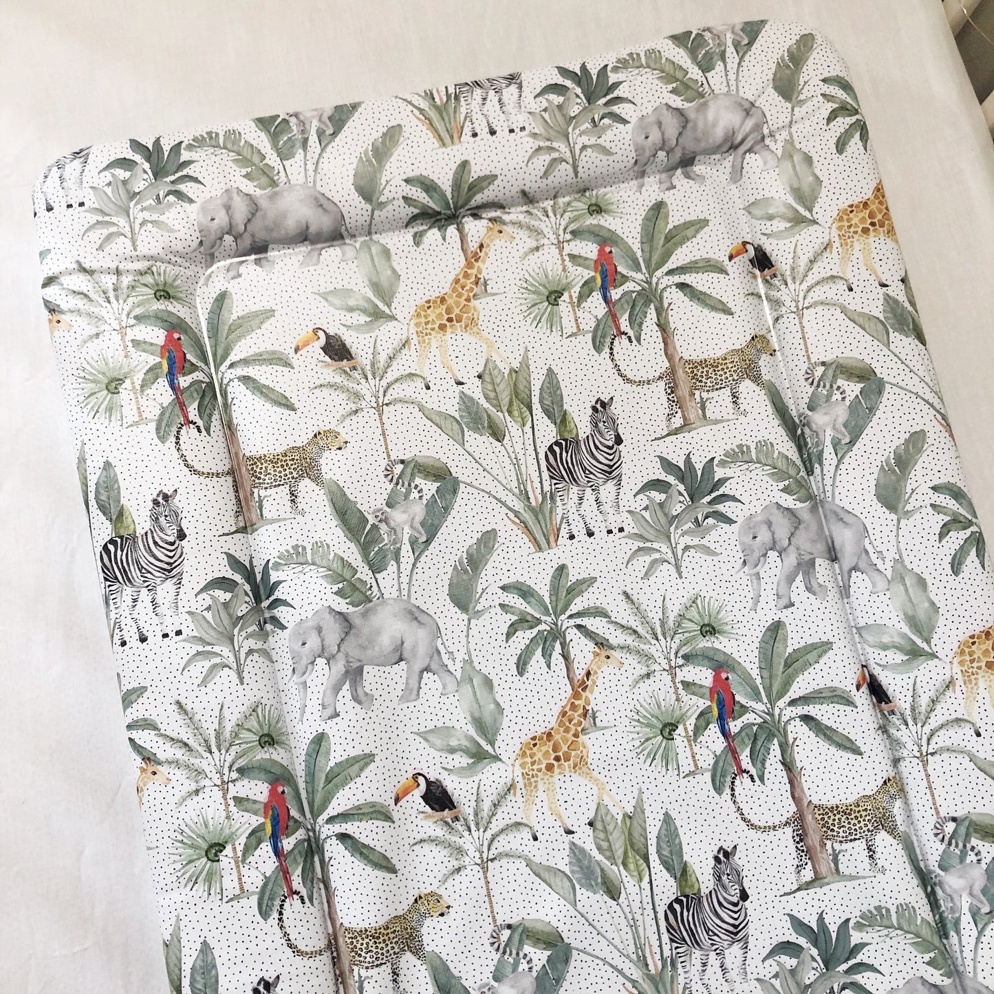 Baby Changing Mat - Safari Jungle Spots, Nappy Changing Mat, Waterproof Mat, Baby Gift, Wedge Changing Mat, Safari Animal Nursery Decor