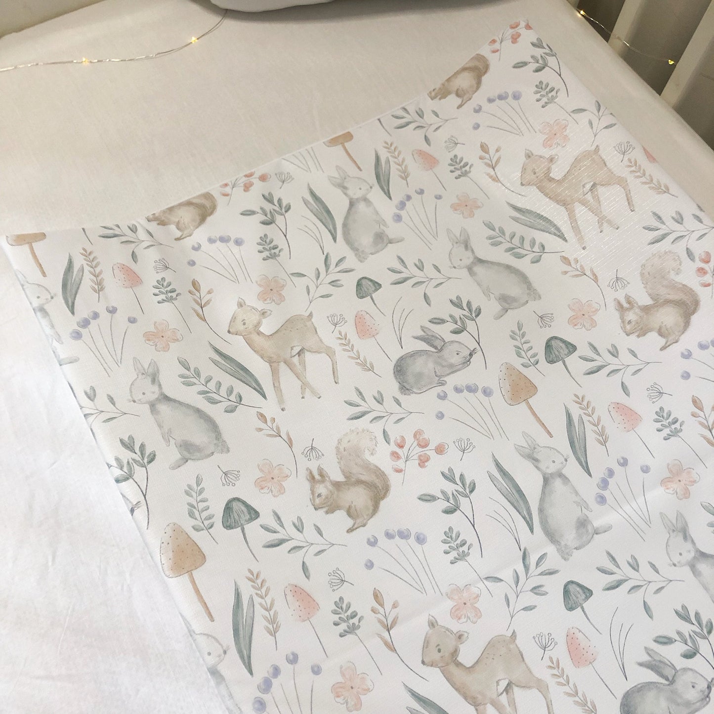 Sketched Woodland Animals - Baby Changing Mat