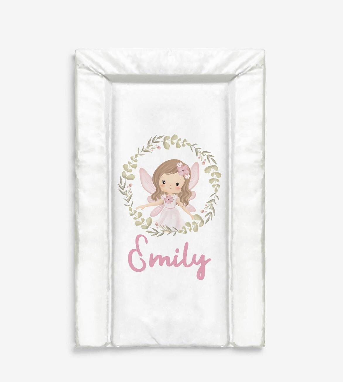 Baby Changing Mat - Personalised Fairy, Nappy Changing Mat, Waterproof Mat, Baby Gift, Wedge Changing Mat, Fairy Nursery Decor, Kids Decor