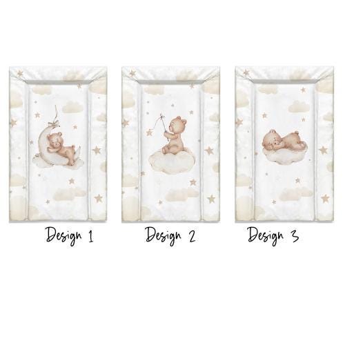 Bear on Clouds, Beige - Baby Changing Mat