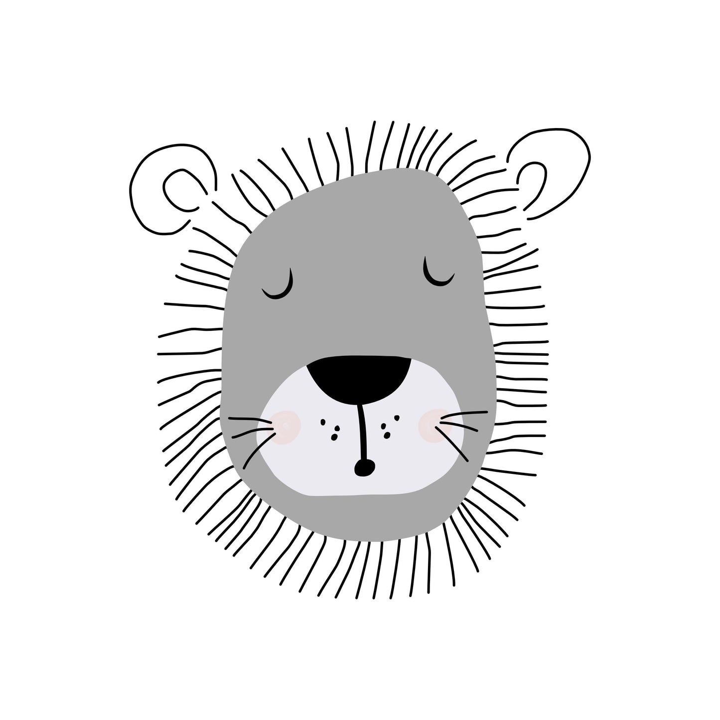 CUSTOM DESIGN - Nursery Cushion, Teddy pillow, Plush, Animal Pillow, Pillow, Children's Room Decor, Gift for Kids, Monochrome nursery