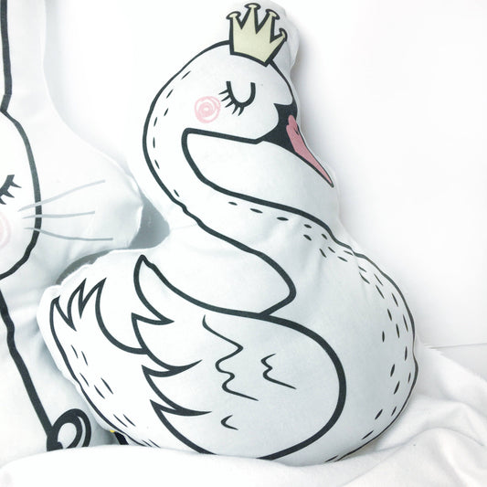 Beautiful Swan - Plush Pillow