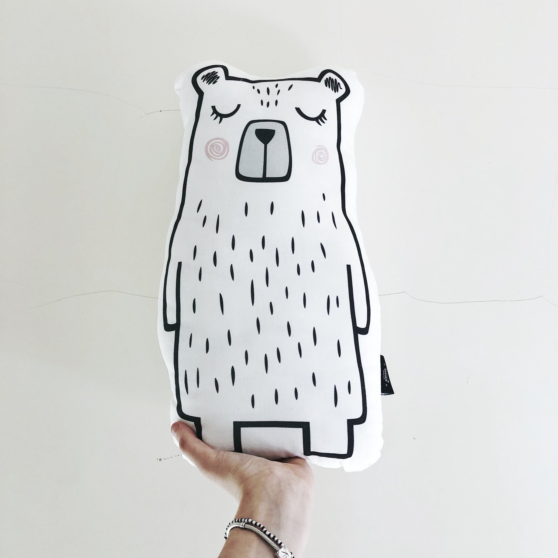 White Bear - Plush Pillow