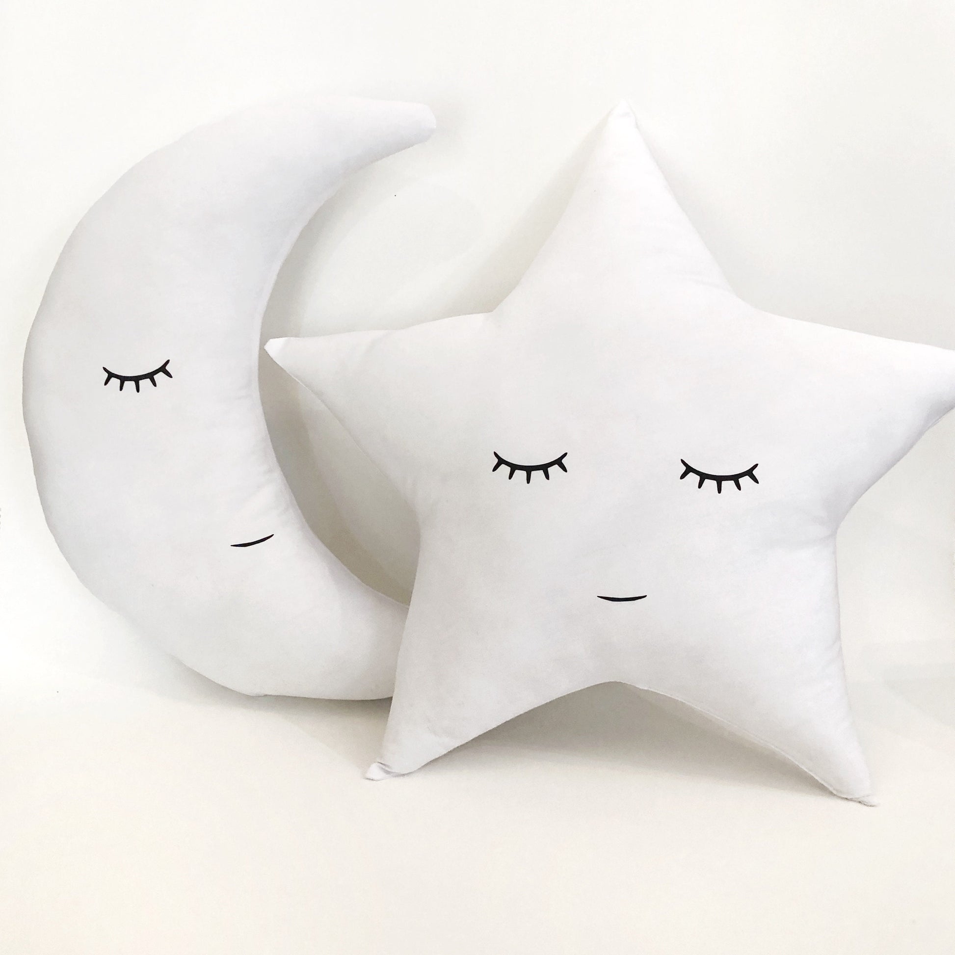 Sleepy Star, Moon, Cloud - Plush Pillow