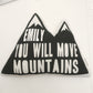 Personalised "Name" You Will Move Mountains - Plush Pillow