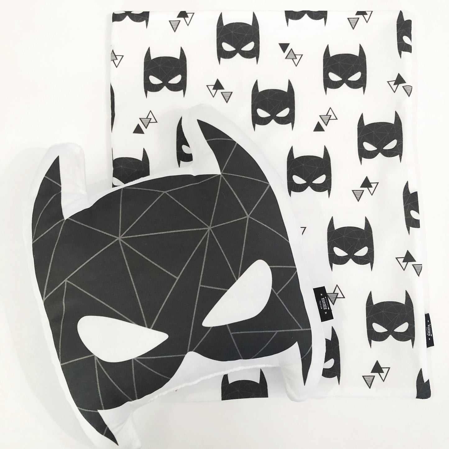 Nursery Cushion, Bat pillow, Plush Bat, Monochrome Pillow, Children's Room Decor, Gift for Kids, Monochrome nursery, baby gifts