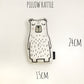 Rattle - White Bear - Plush Pillow