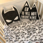 Nursery Cushion, Bat pillow, Plush Bat, Monochrome Pillow, Children's Room Decor, Gift for Kids, Monochrome nursery, baby gifts