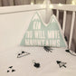 'Kid You Will Move Mountains' - Plush Pillow - Mint