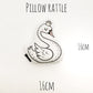 Rattle - Swan - Plush Pillow