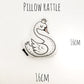 Rattle - Swan - Plush Pillow