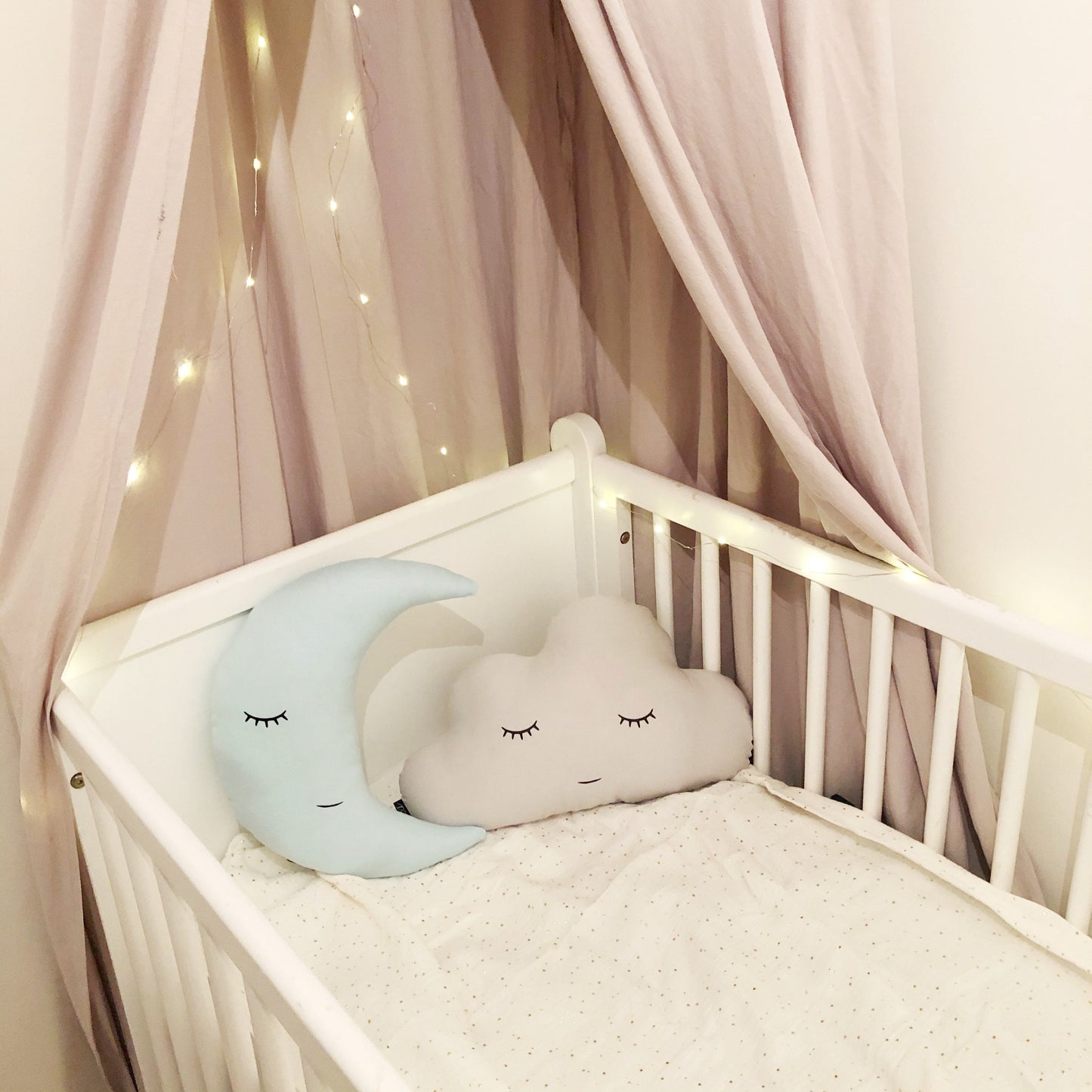Sleepy Star, Moon, Cloud - Plush Pillow