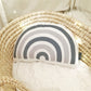 Rainbow Pillow, Navy Blue - Plush Pillow
