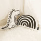Rainbow - Plush Pillow - Black and White
