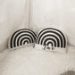 Rainbow - Plush Pillow - Black and White