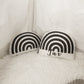 Rainbow - Plush Pillow - Black and White