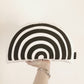 Rainbow - Plush Pillow - Black and White