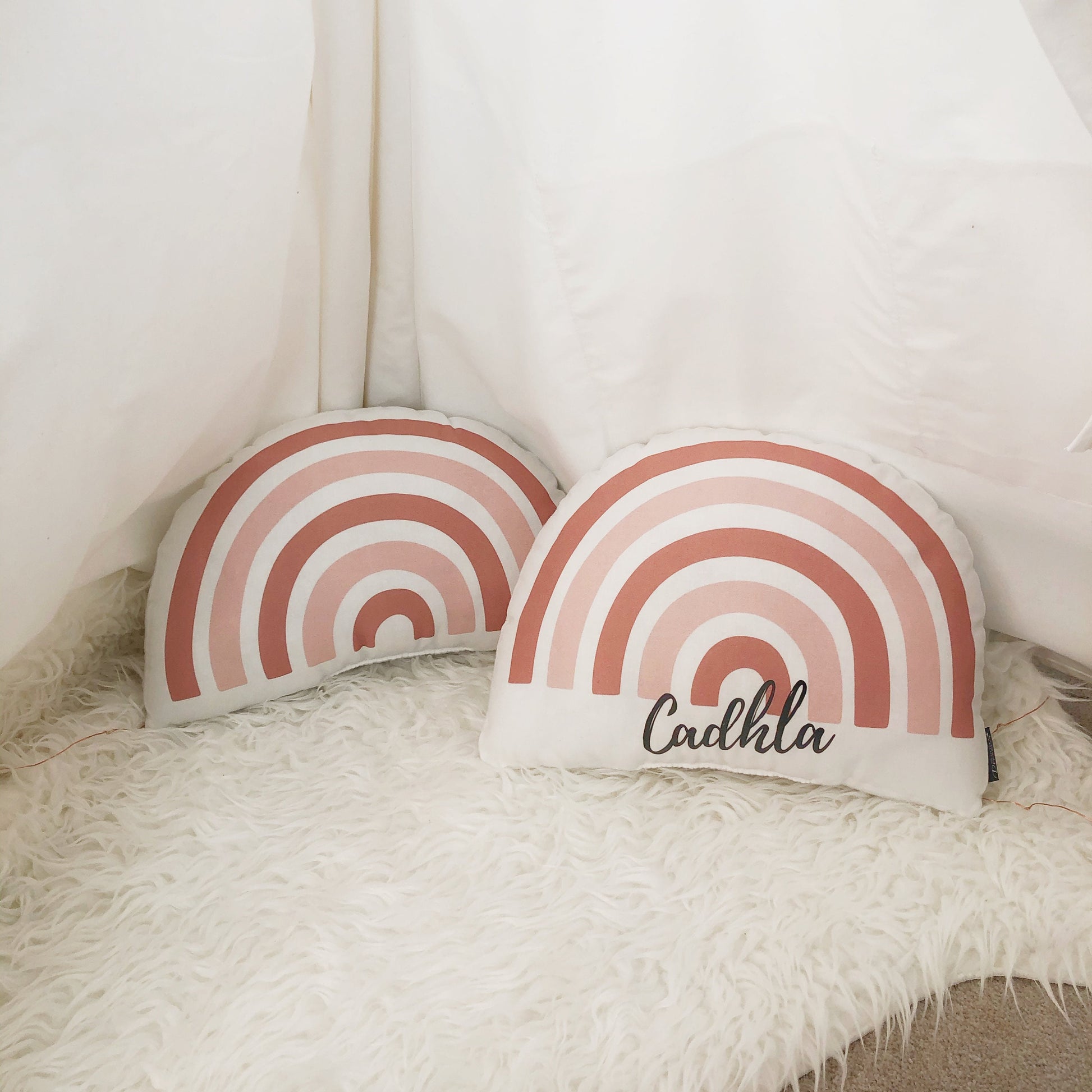 Pink Rainbow - Plush Pillow