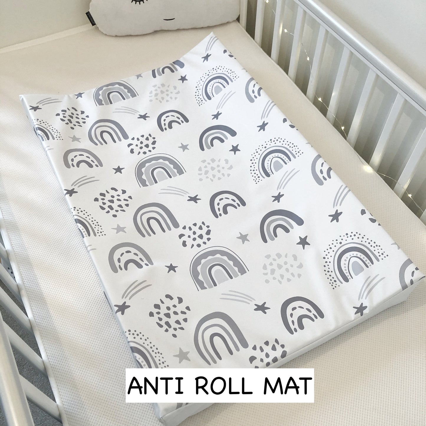 Grey Rainbow - Baby Changing Mat
