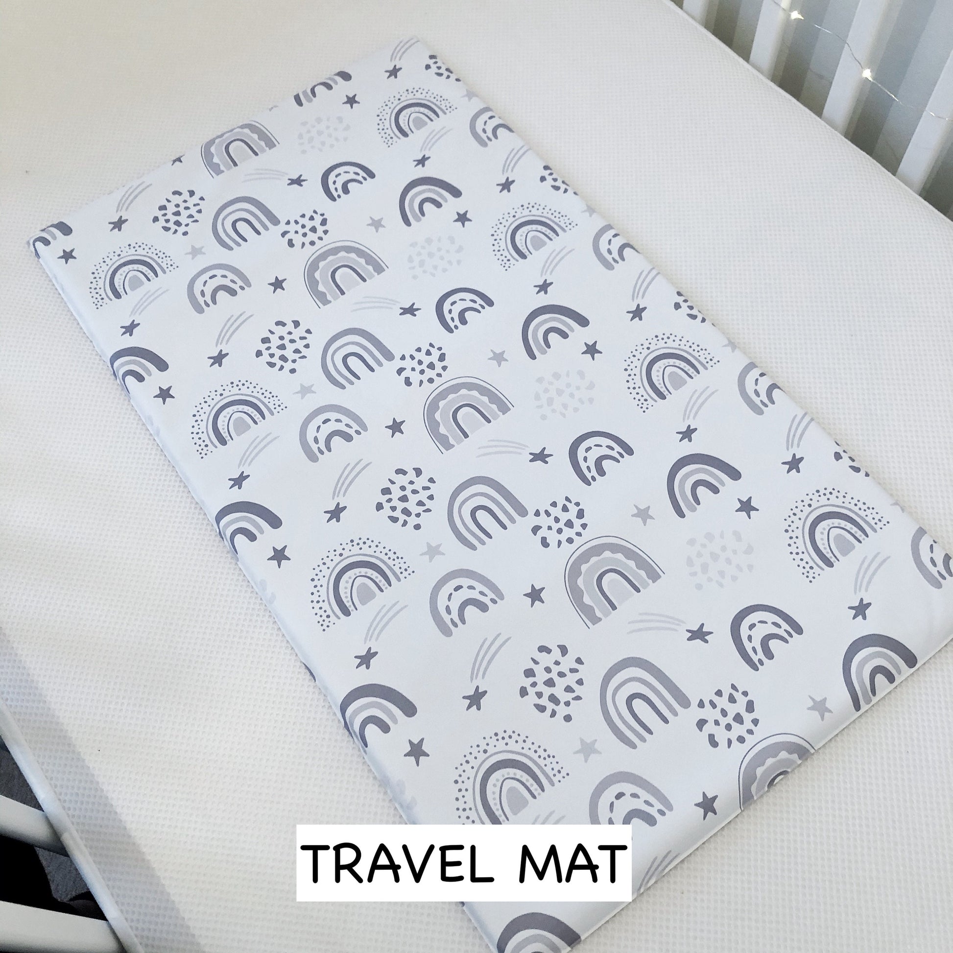 Grey Rainbow - Baby Changing Mat