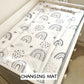 Grey Rainbow - Baby Changing Mat
