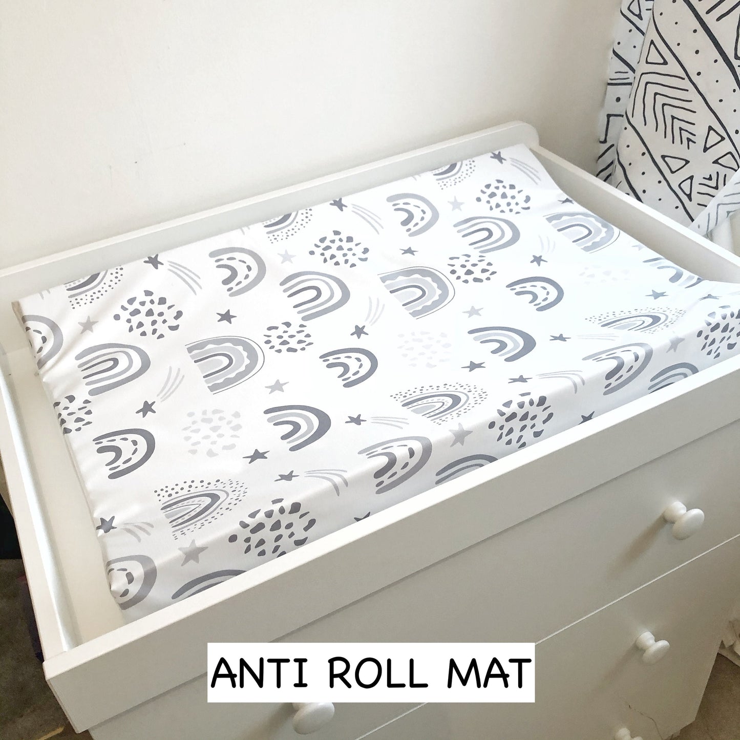 Grey Rainbow - Baby Changing Mat