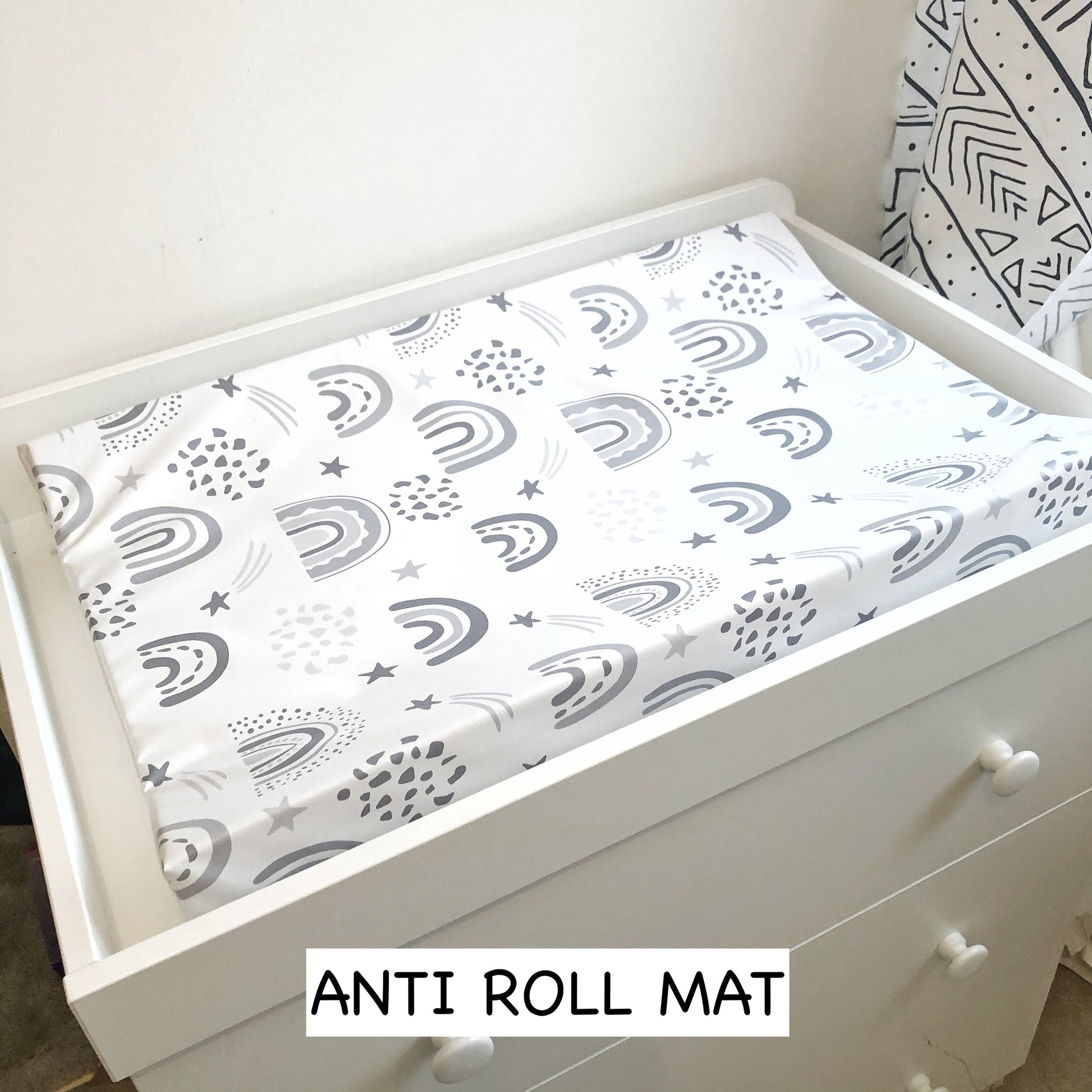 Grey Rainbow - Baby Changing Mat