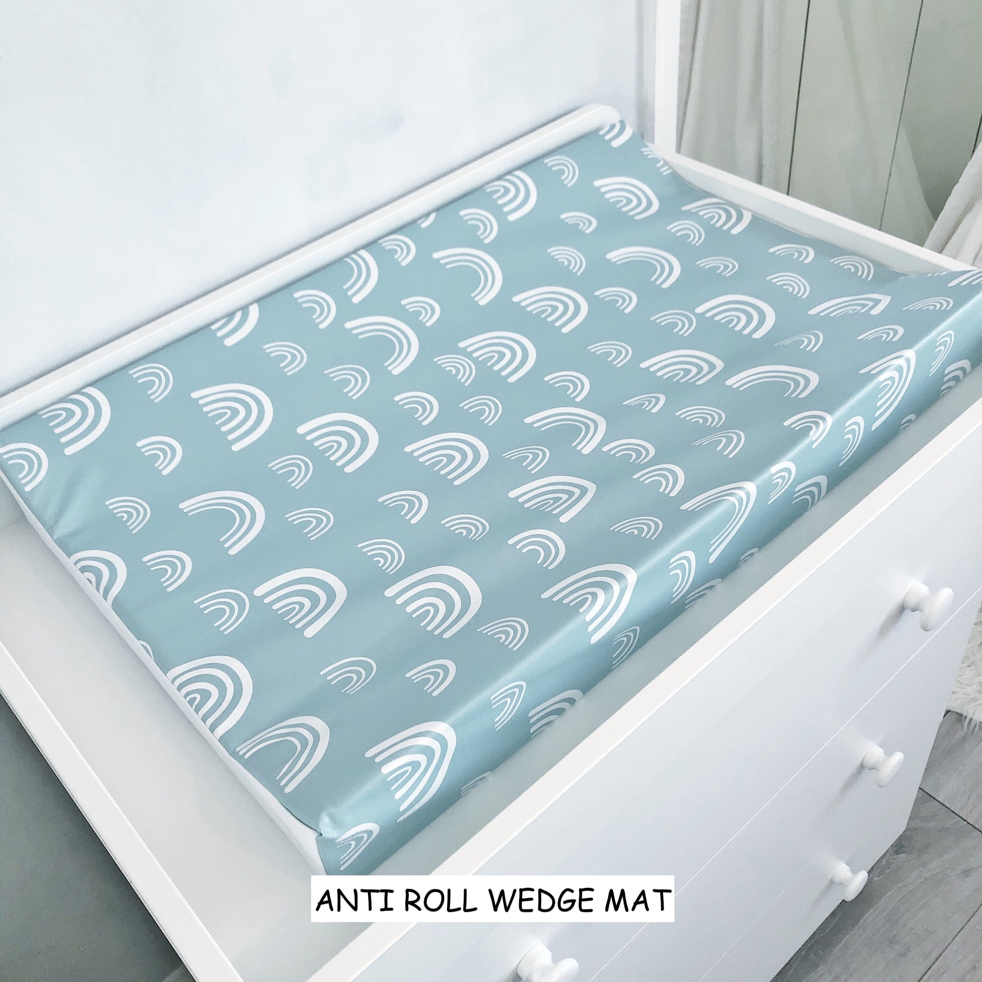 Blue Rainbows - Baby Changing Mat