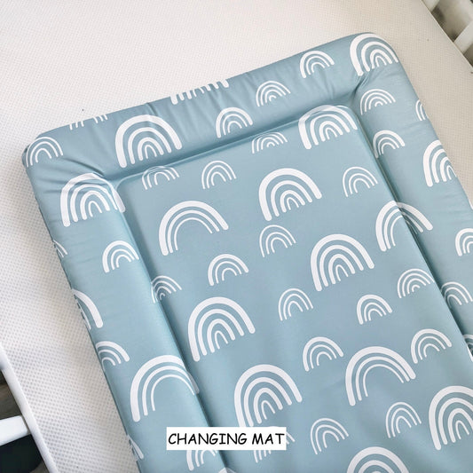 Blue Rainbows - Baby Changing Mat