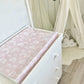 Pink & White Rainbows - Baby Changing Mat