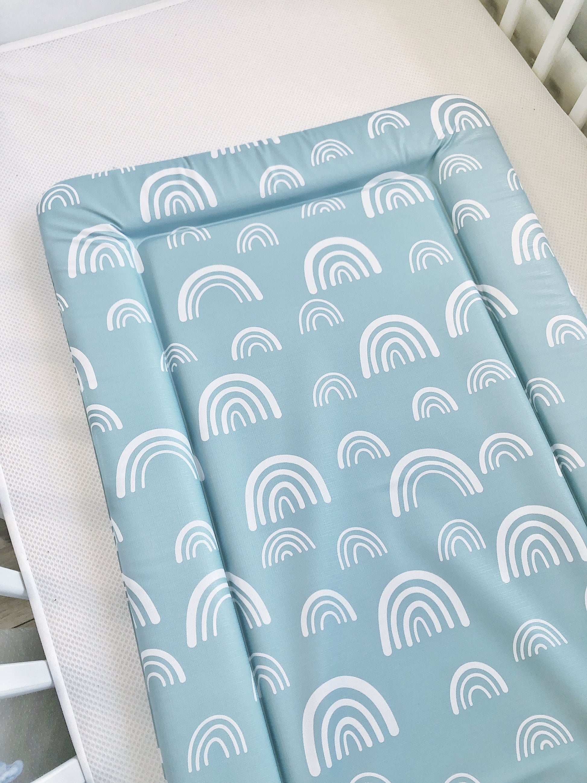 Blue Rainbows - Baby Changing Mat