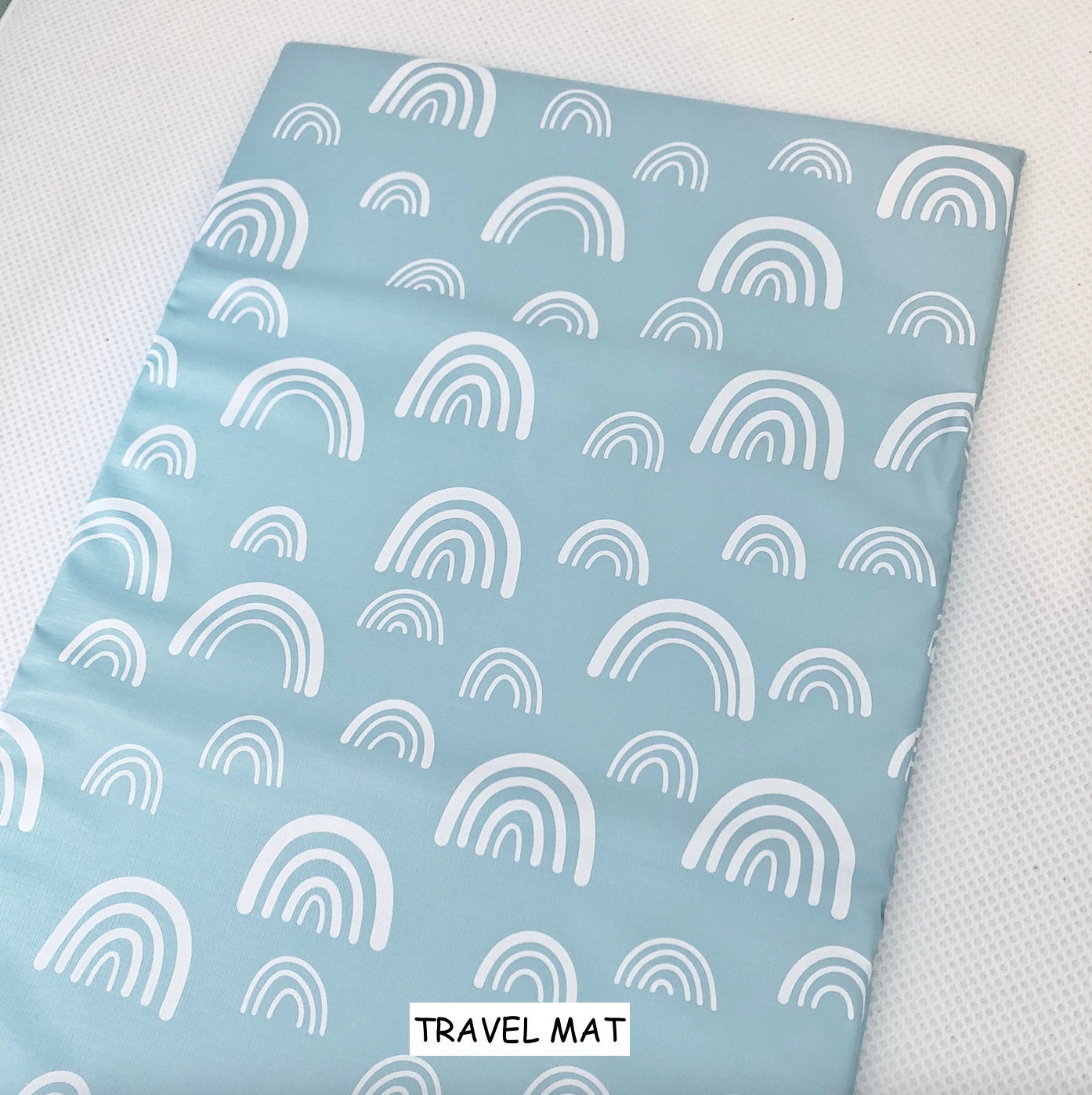 Blue Rainbows - Baby Changing Mat