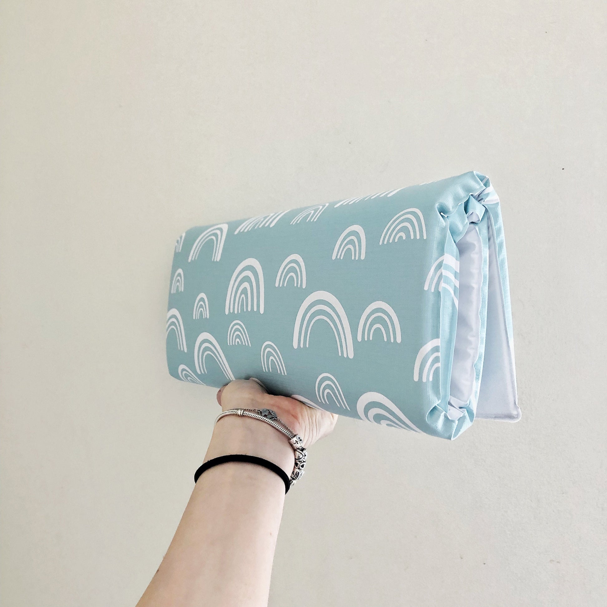 Blue Rainbows - Baby Changing Mat