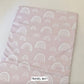 Pink & White Rainbows - Baby Changing Mat