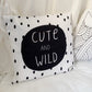 Wild Monochrome - Square Pillow