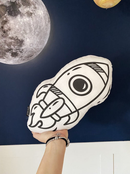 Space Ship - Plush Pillow
