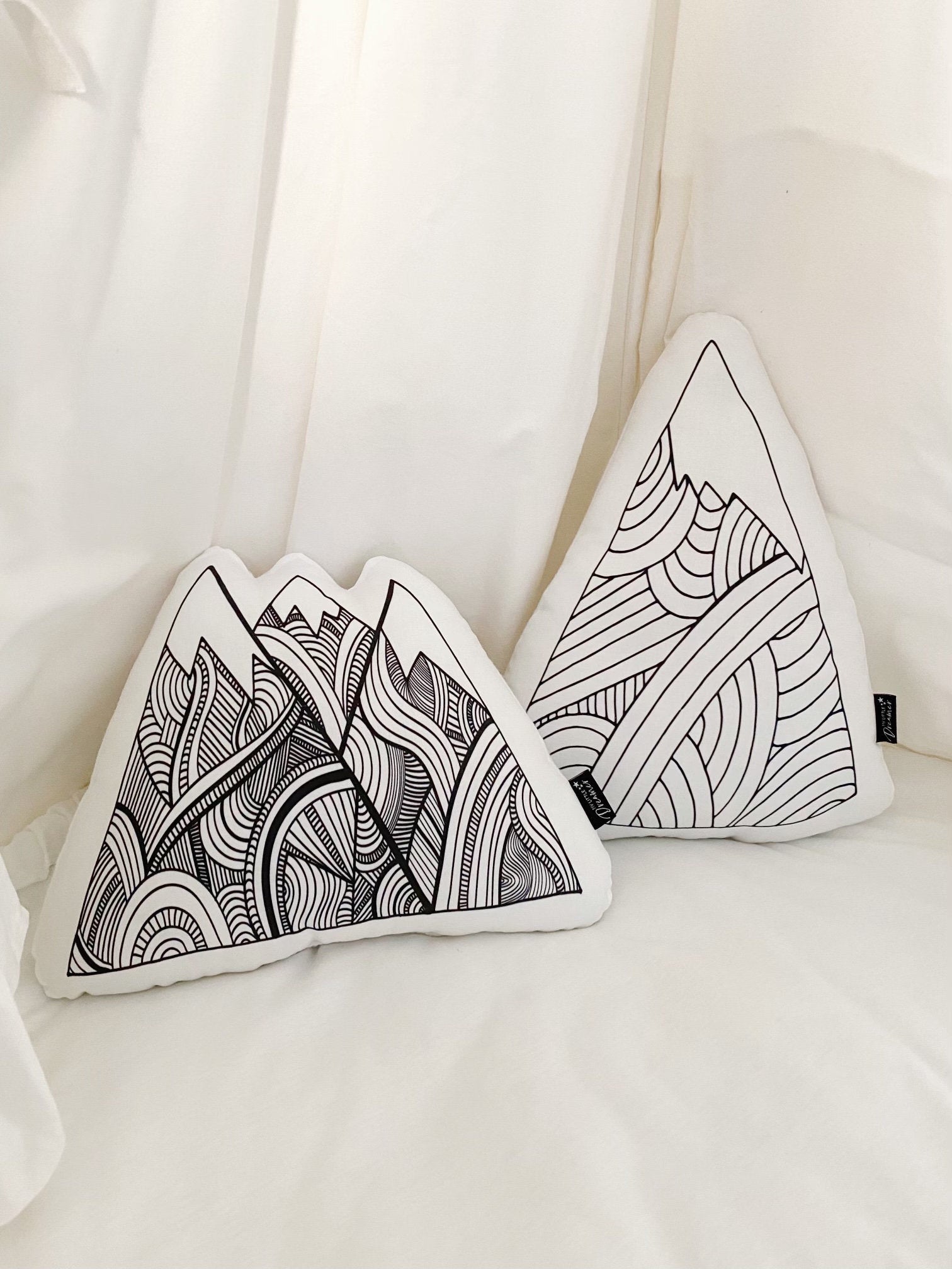 Doodle Mountain - Plush Pillow