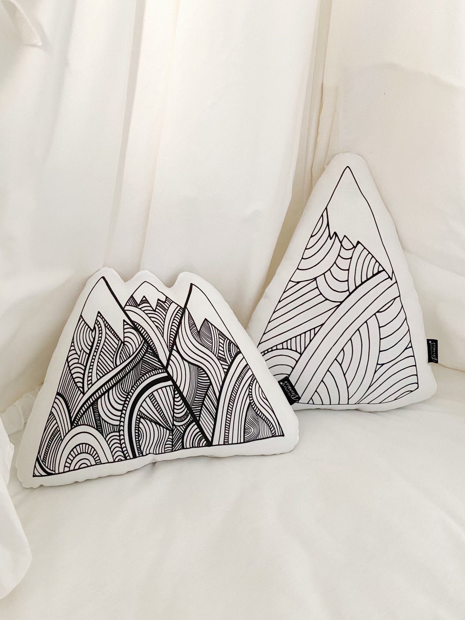 Doodle Mountain - Plush Pillow