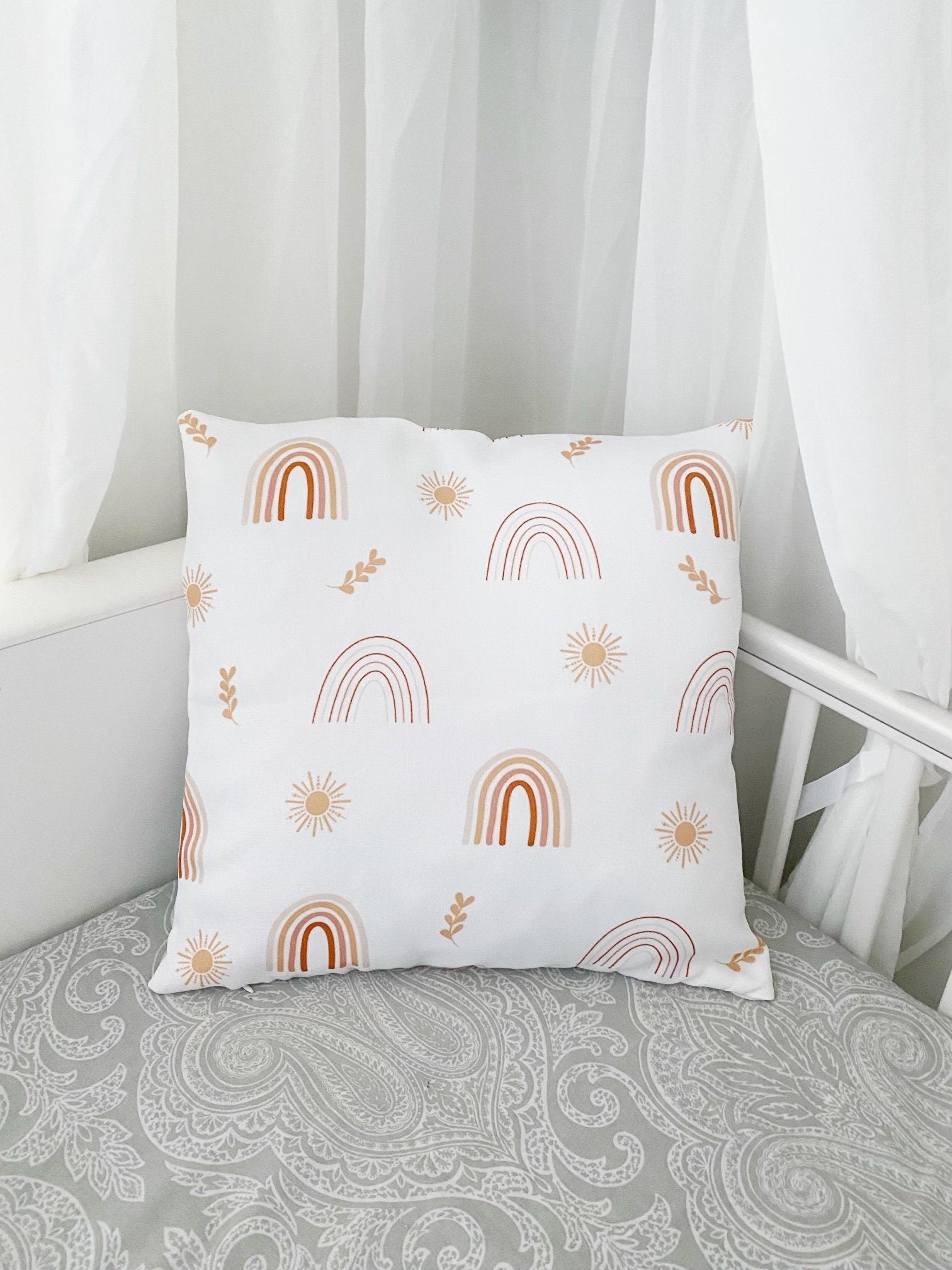 Boho Rainbow - Square Pillow