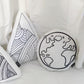Large Line Art Mountain - Plush Pillow