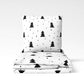 Christmas Tree, Black & White - Bedding