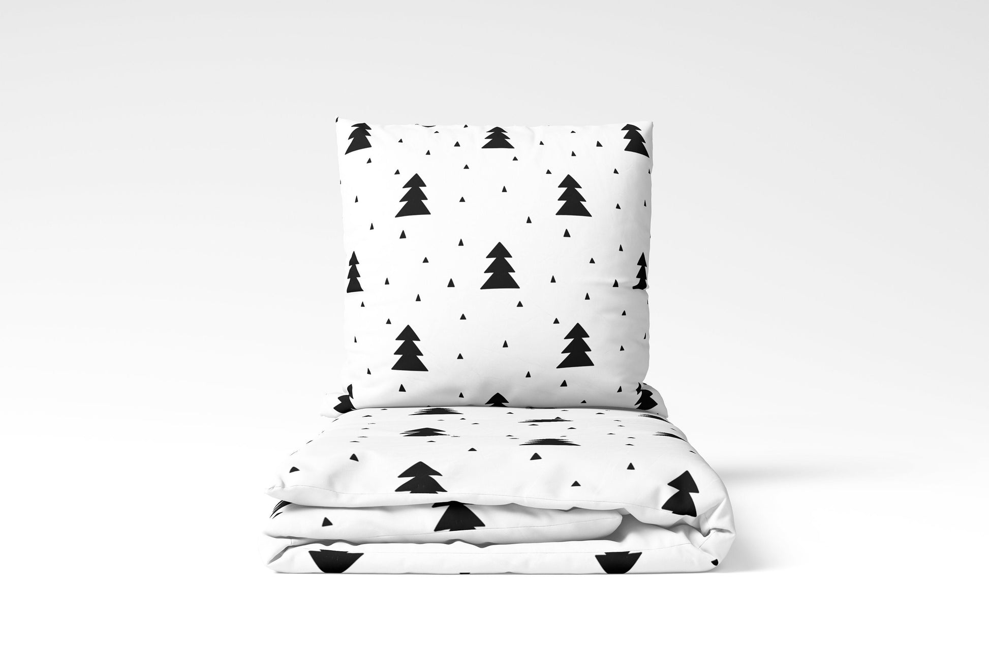 Christmas Tree, Black & White - Bedding